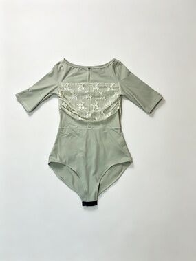 Typha Floral Lace Ballet Leotard | Size L